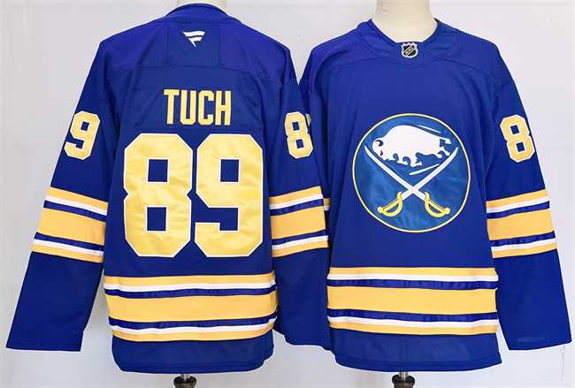 Mens Buffalo Sabres #89 Alex Tuch Blue 2024-25 Stitched Jersey->buffalo sabres->NHL Jersey
